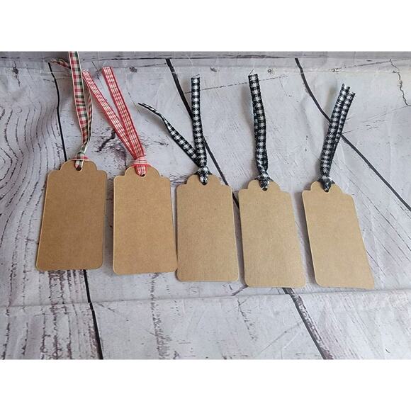 Handmade Button Snowman Gift Tags Hangtags Set Of 5 - Picture 5 of 5